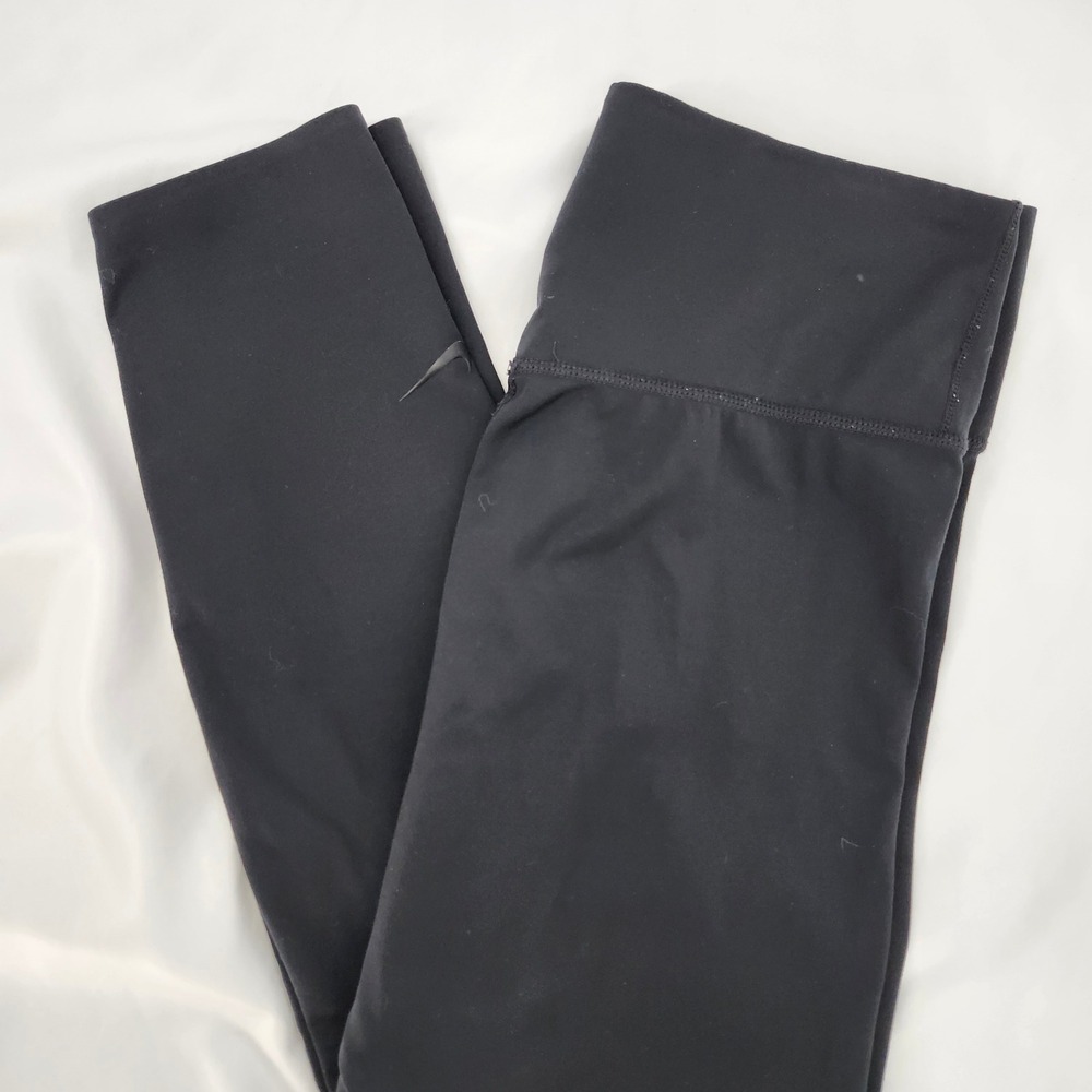 Nike Dri Fit Womens Black‎ Athletic Leggings Medium Activewear Running Workout